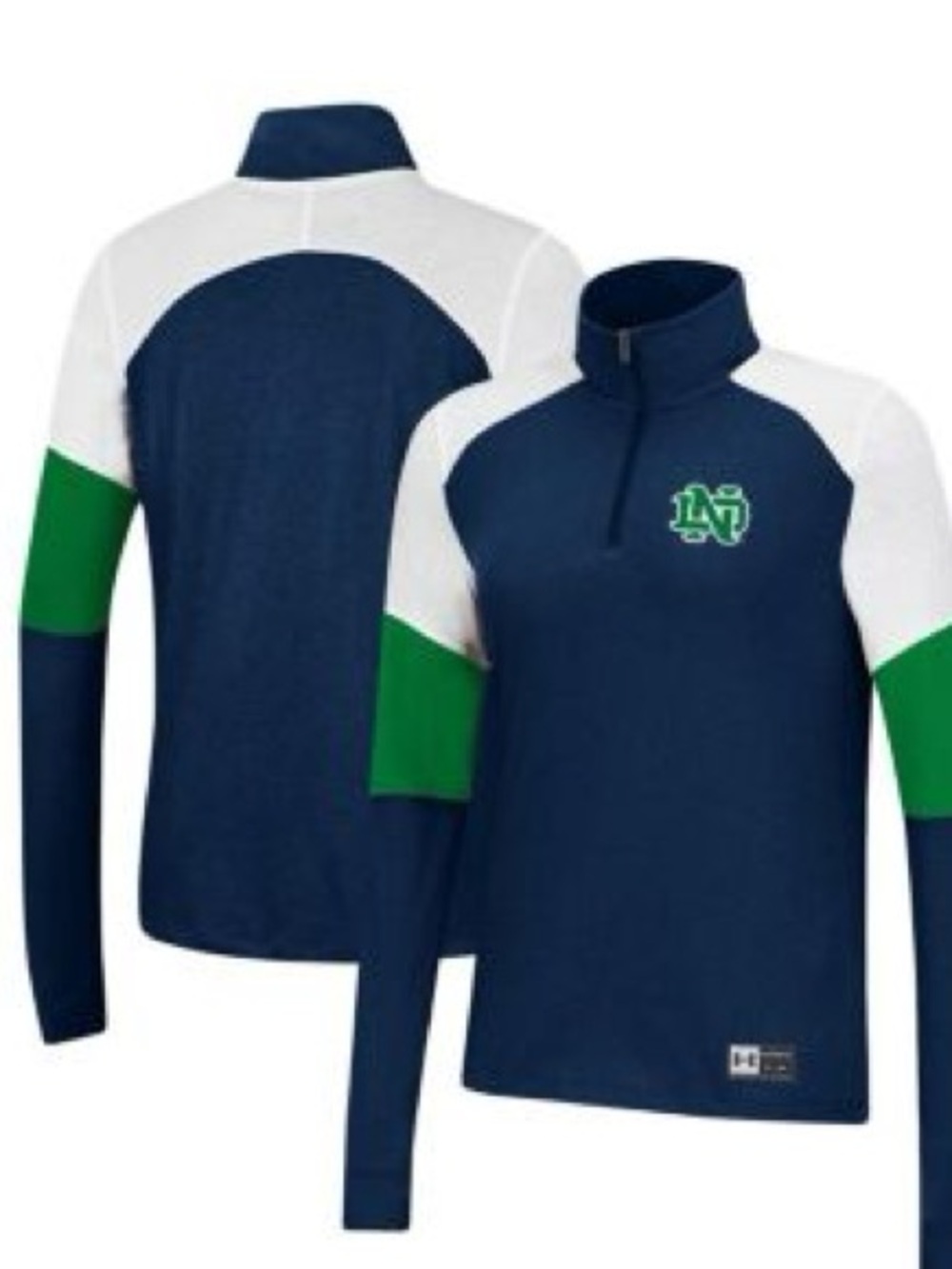 Under Armour Notre Dame Women’s Quarter Zip, no tags, never worn. Sz XL